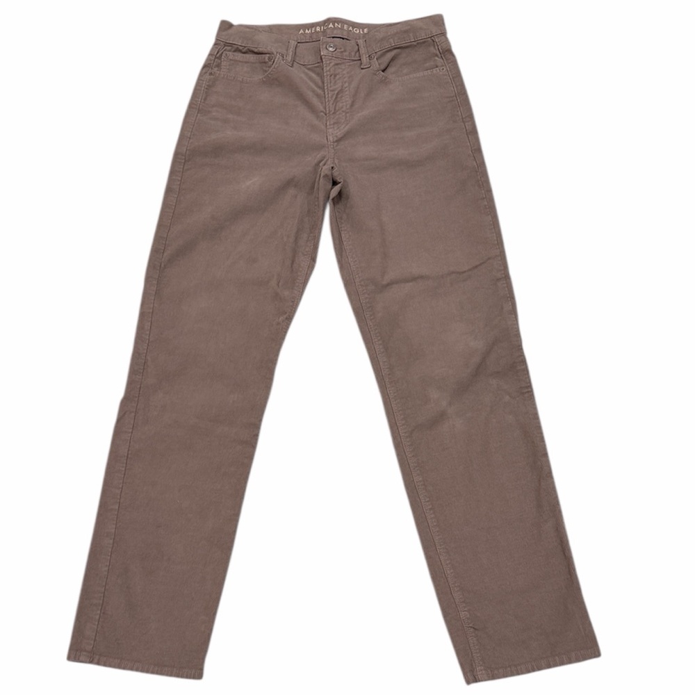 American Eagle Outfitters Stretch Corduroy 90s straight-leg chinos Size 8 Long